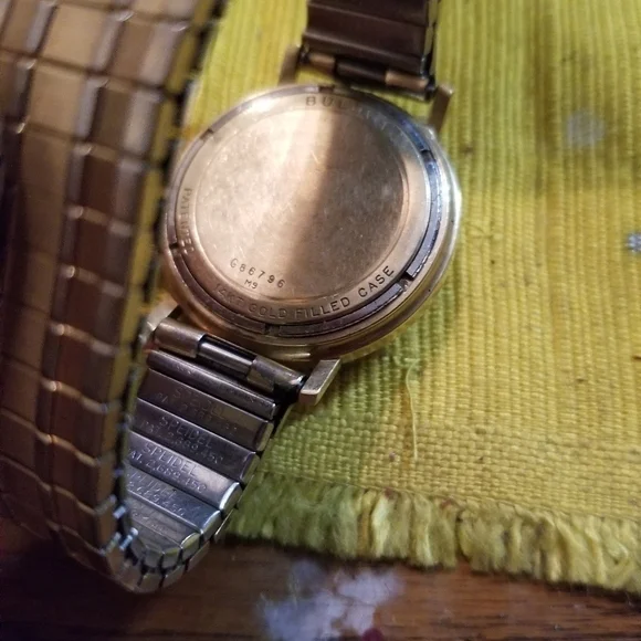 Rare Vintage 60s Bulova Accutron MO 14k Gold Filled Mens Watch - Picture 9 of 9